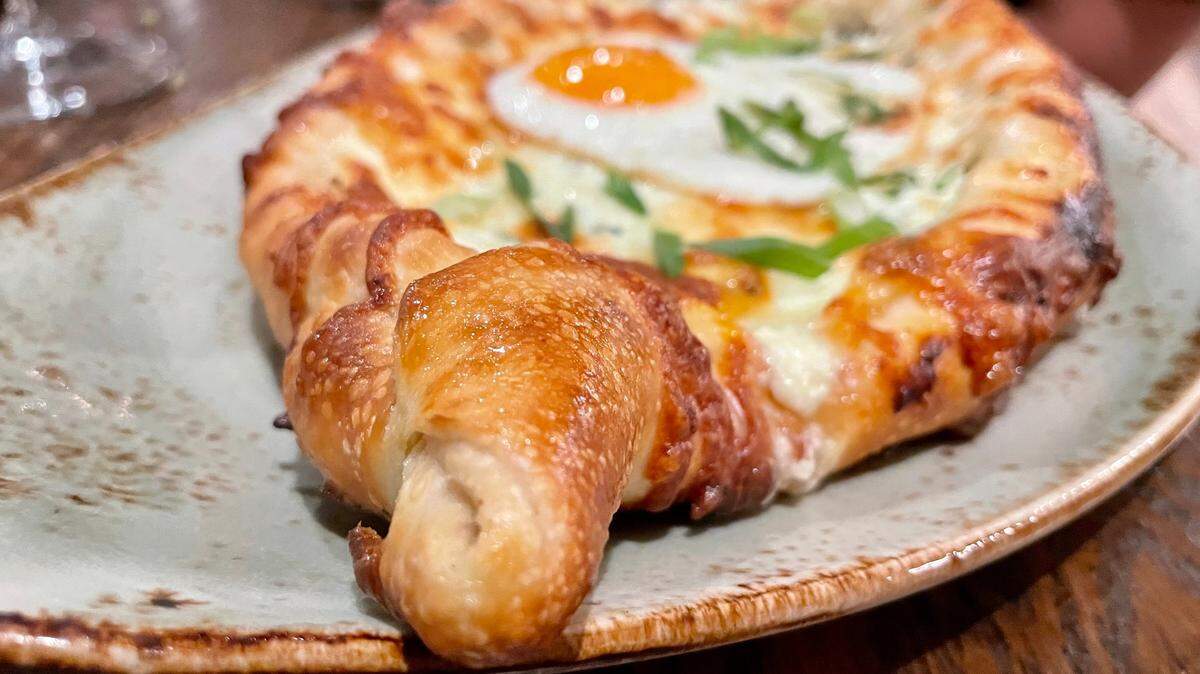 Seasons Kitchen & Bar now features dishes dear to chef Katerina Balagian’s Armenian roots, such as this khachapuri.