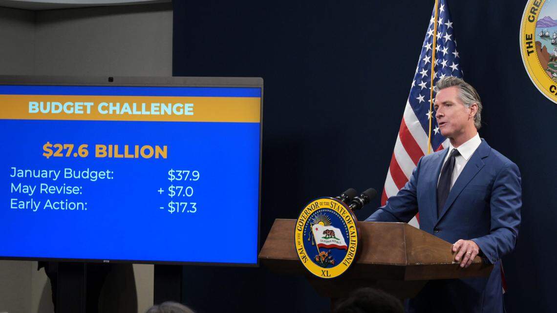 Gov. Gavin Newsom releases his revised $288 billion budget proposal to address a $28 billion deficit on Friday, May 10, 2024.