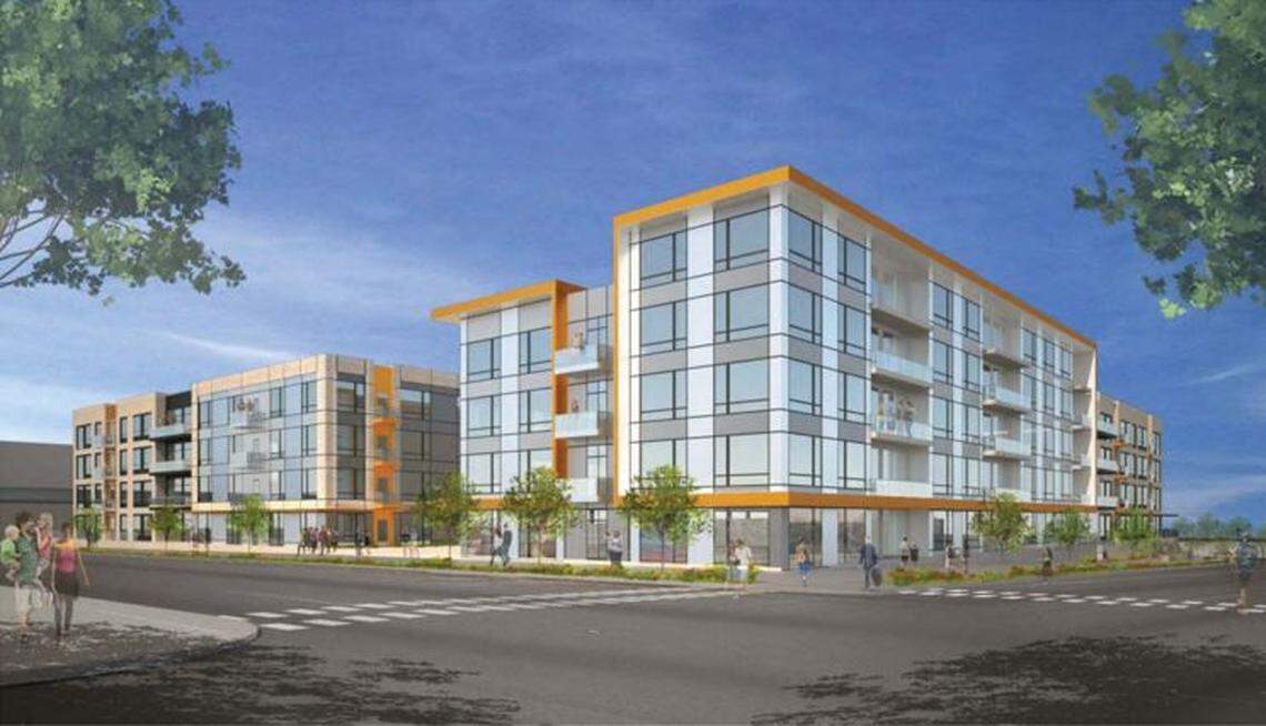 The Press Building at 21st and Q streets in midtown Sacramento is one of the largest new apartment buildings to be built in the urban core in years.
