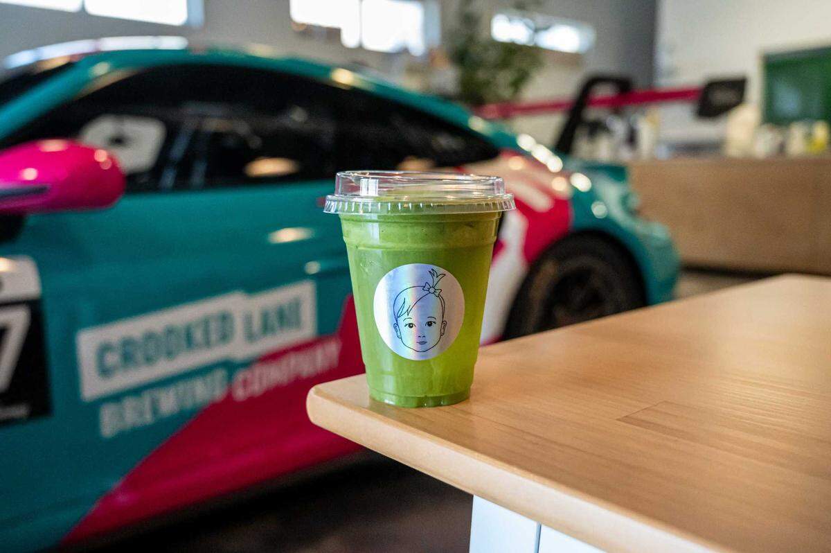 The Coconut Matcha Cloud is available at Chloe Ca Phe in midtown on Saturday, July 12, 2025. Both the coconut water and matcha powder are sourced from Vietnam.