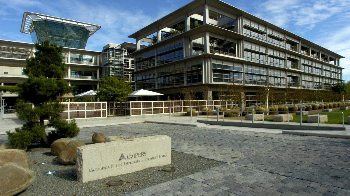 The CalPERS building in downtown Sacramento.
