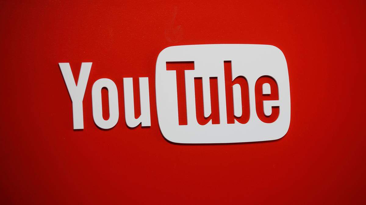 This Oct. 21, 2015 photo shows signage with a logo at the YouTube Space LA offices in Los Angeles. (AP Photo/Danny Moloshok)