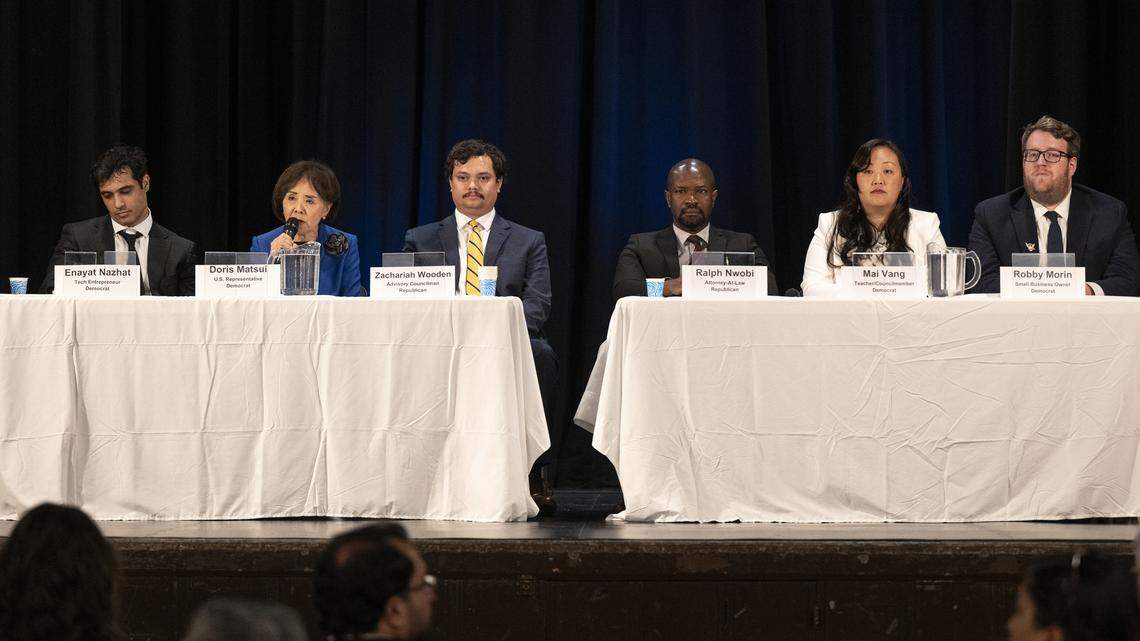 Matsui, Vang clash over health care, campaign finance, Gaza in packed forum