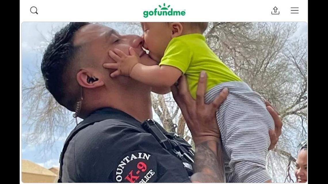 Officer Julian Becerra died after falling 40 feet from a Colorado bridge Feb. 2 while making arrests in a carjacking case, Fountain police say.