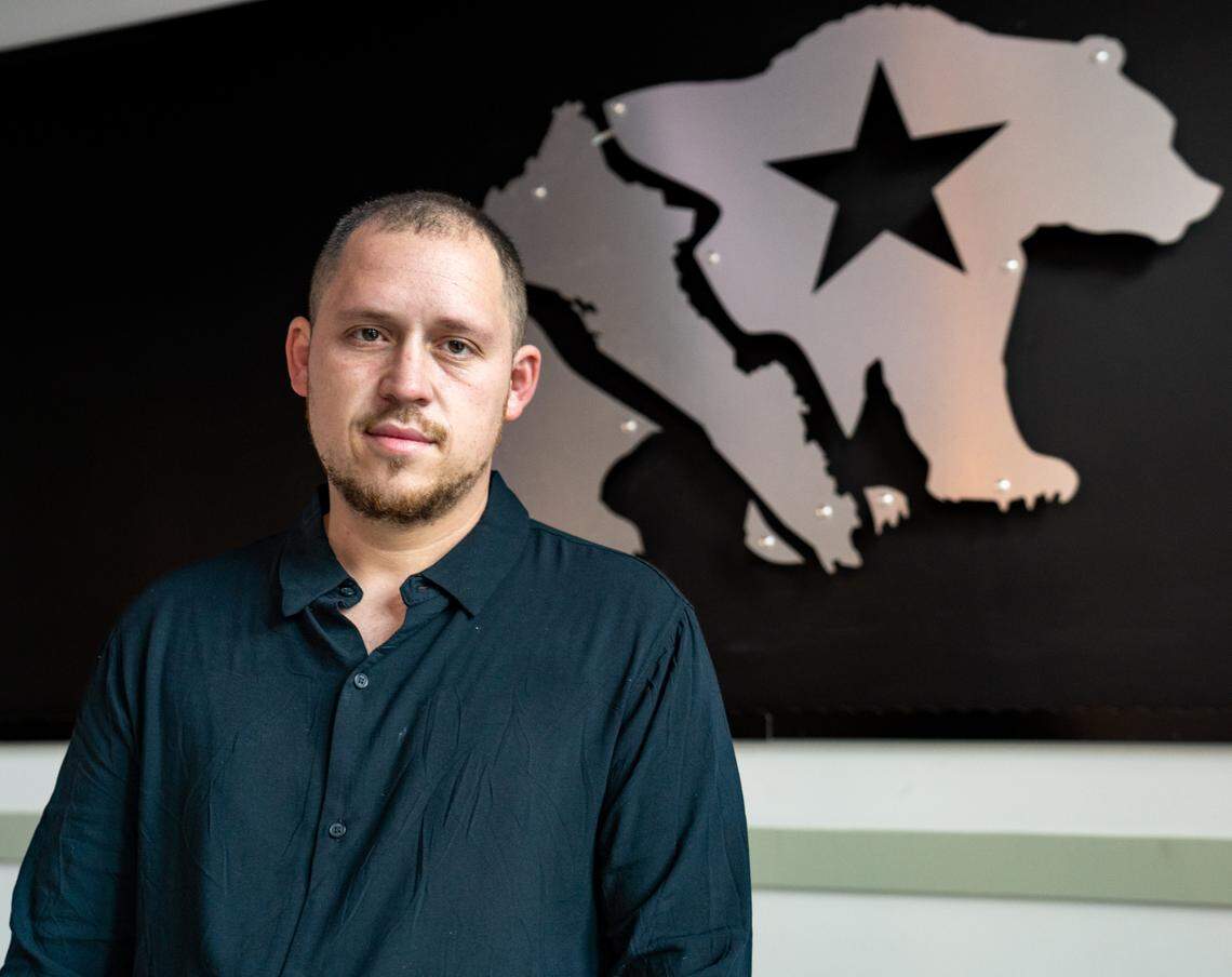 La Capital Latin Cuisine owner Sergio Fonseca stands in the dining room of his restaurant on Tuesday.
