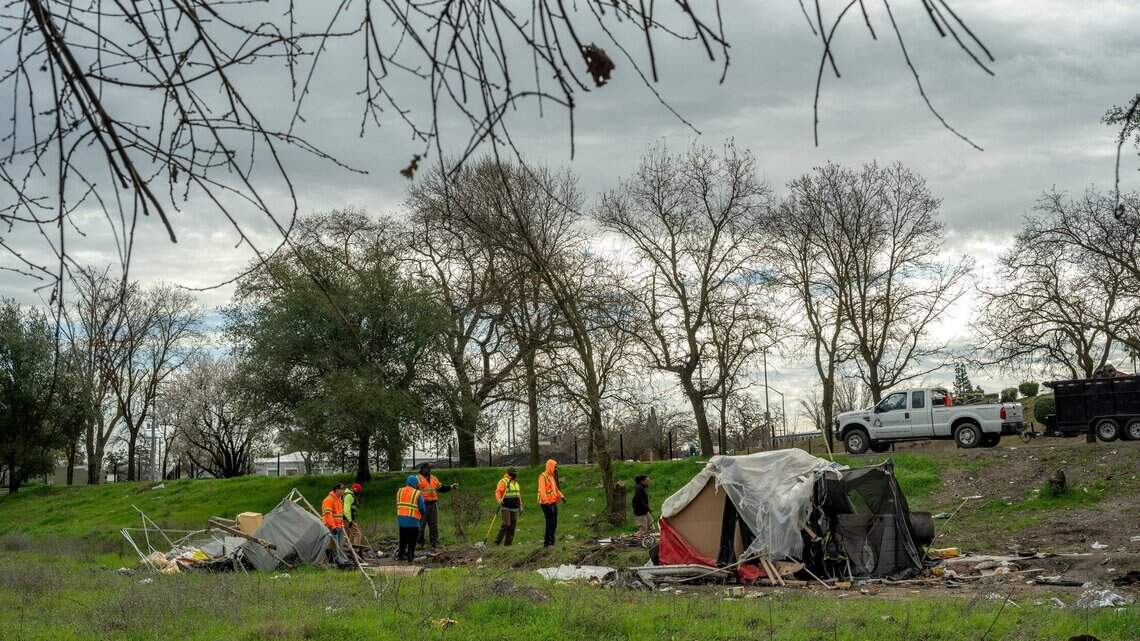 Sacramento’s homeless rally against state senator’s proposed agency