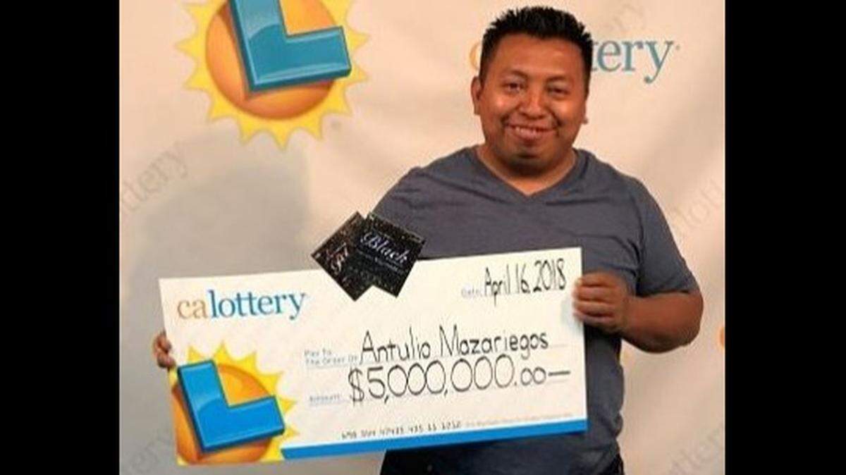 Antulio Mazariegos has won $6 million off four winning California Lottery Scratchers tickets since November. The Southern California man hit a $1 million jackpot in November, then three more for more than $5 million.