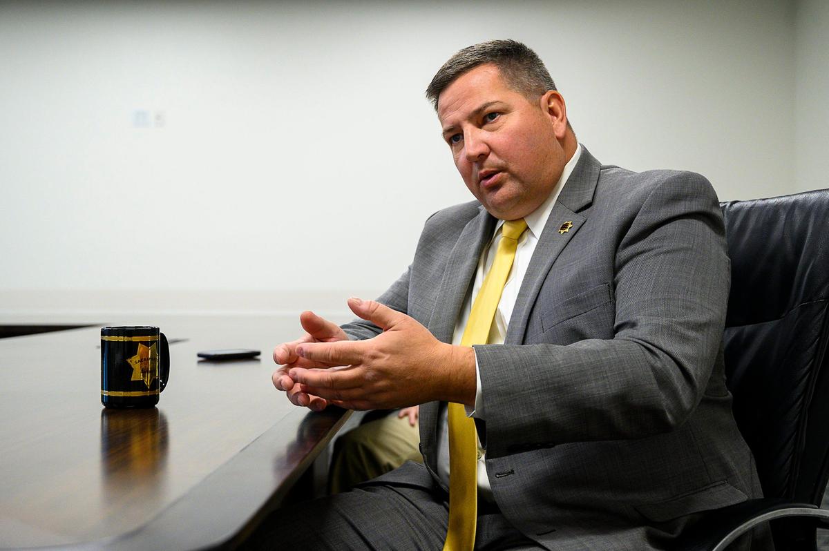 Sacramento Sheriff Scott Jones speaks about jail abuse cases at his office on Tuesday, December 10, 2019 in Sacramento.