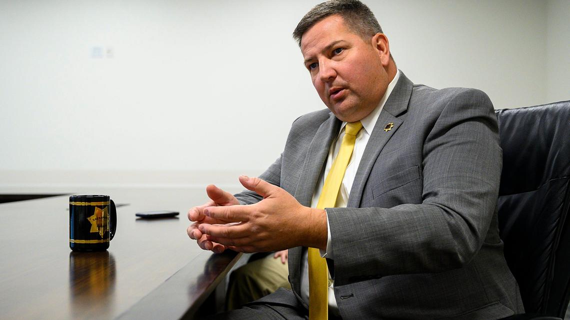 Sacramento Sheriff Scott Jones speaks about jail abuse cases at his office on Tuesday, December 10, 2019 in Sacramento.