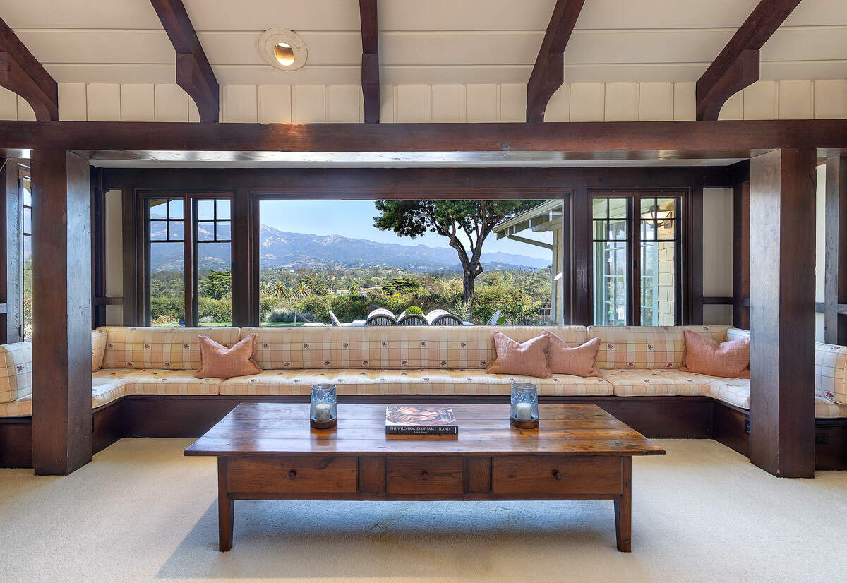 The interior of the Santa Barbara residence spans 5,000 square feet.