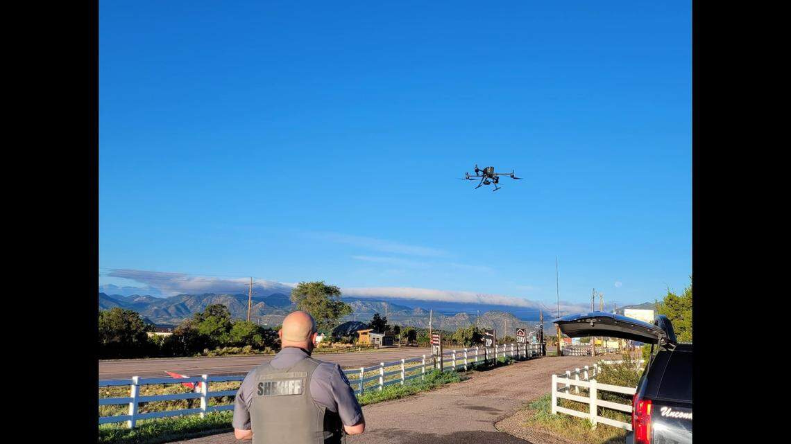 With a little help from drones, a dog was reunited with family after going missing months ago during a Colorado car accident, officials said. 