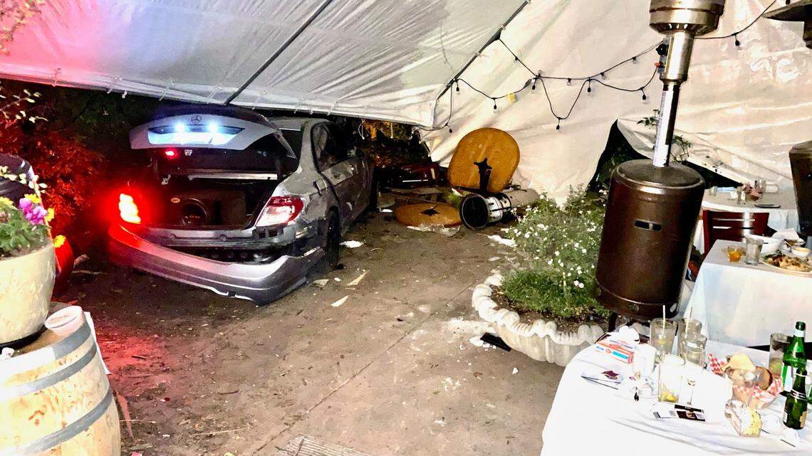 A 16-year-old crashed into Gino’s restaurant in Salinas after being chased by police, who tried to stop him for reckless driving, Salinas Police Department said.