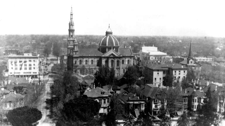 See historic photos of the Cathedral of the Blessed Sacrament