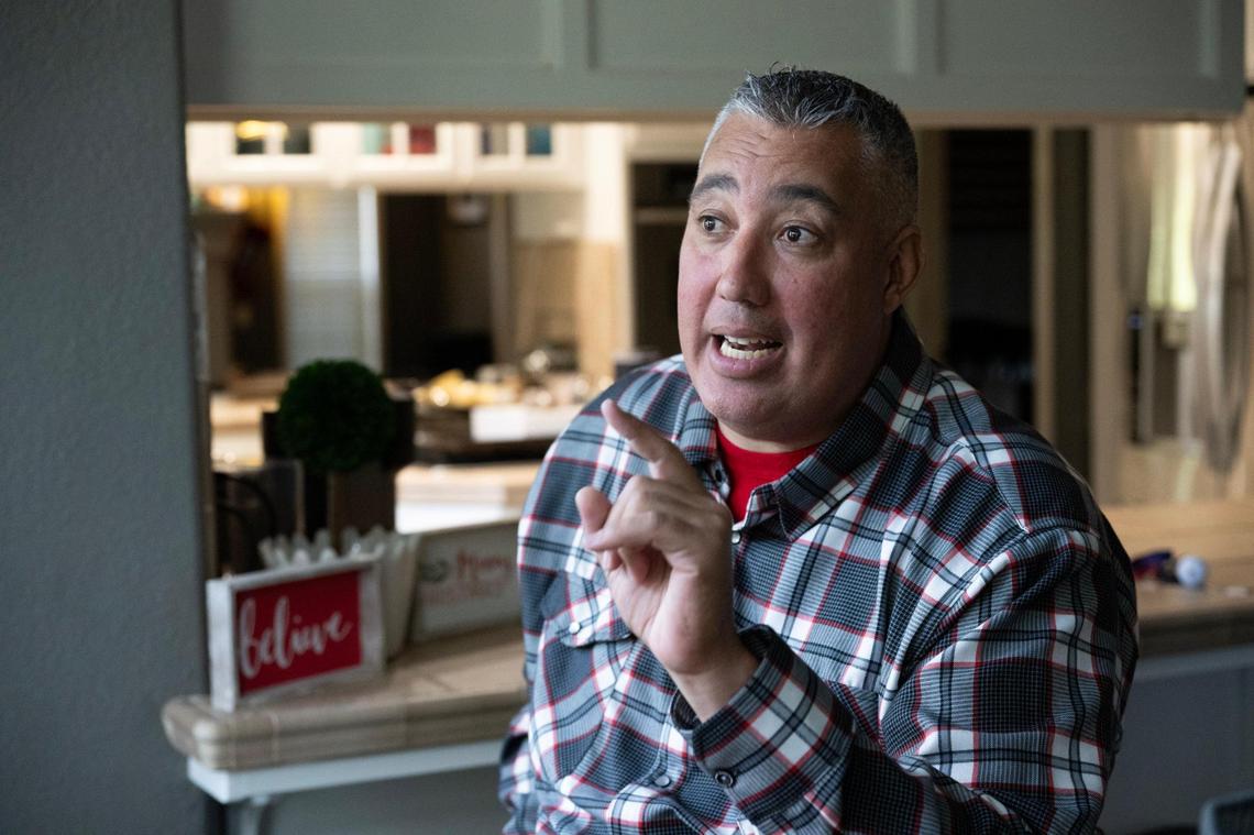 Homeowner Jeff Garcia filed a lawsuit that said he suffered more than $60,000 in damages at his home after a leak in his master bathroom caused a large water bubble to appear in the downstairs ceiling in 2022. Garcia sued State Farm and he said the case settled. “I truly believe that their strategy is to deny first and see how hard you’re willing to fight,” he said. 