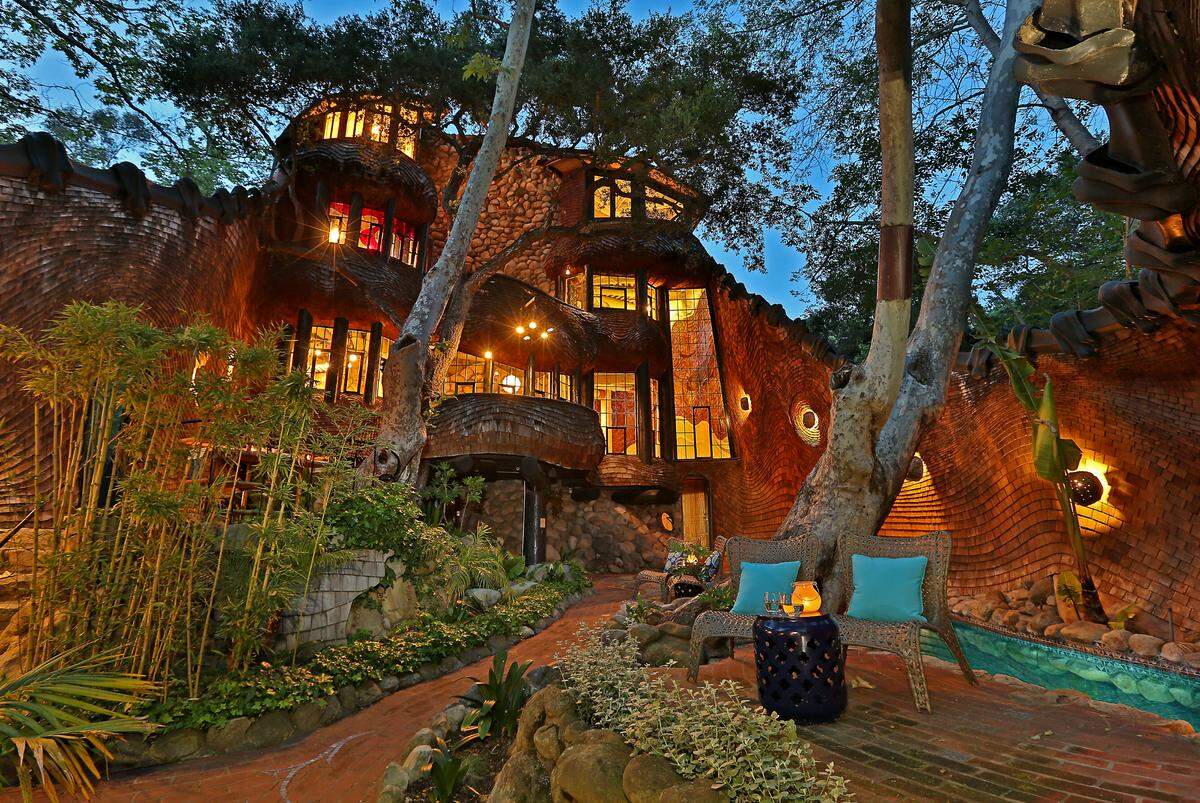The whimsical Whale House in Santa Barbara was built in 1978 and is listed at $3.25 million.
