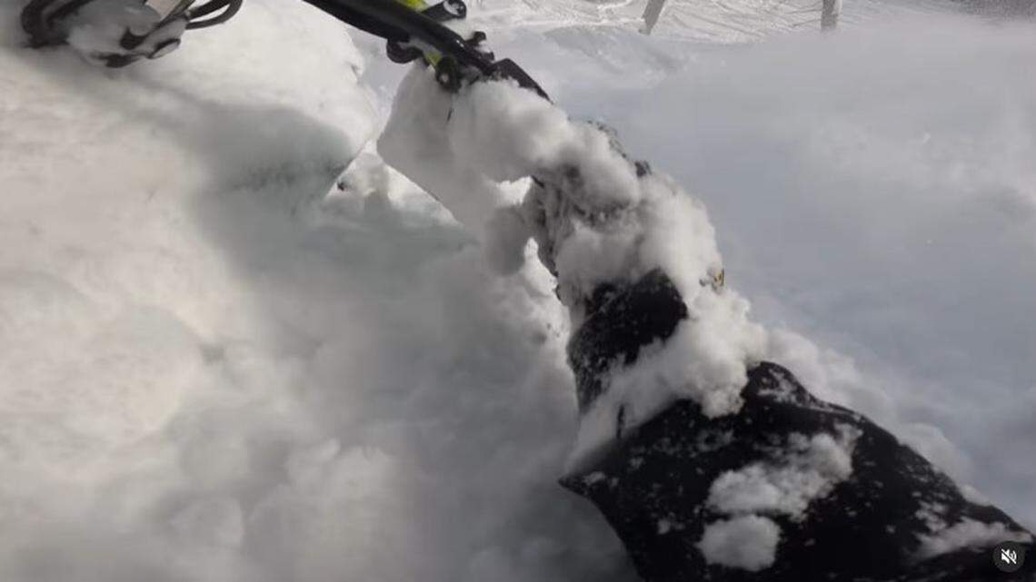 Snowmobiler Anthony Kluesner posted an Instagram video of an avalanche that swept him away Feb. 25 on Mount Abundance in Montana.