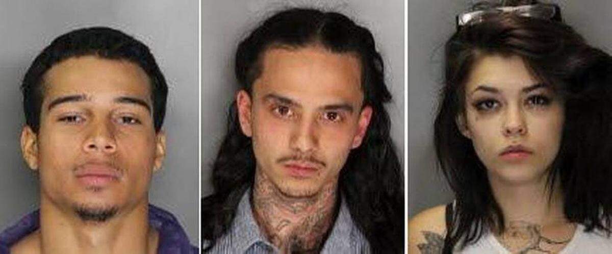 Elijah Johnson, left; David Nguyen, center; Amanda Tucker were arrested in 2016 in the home invasion turned triple homicide.