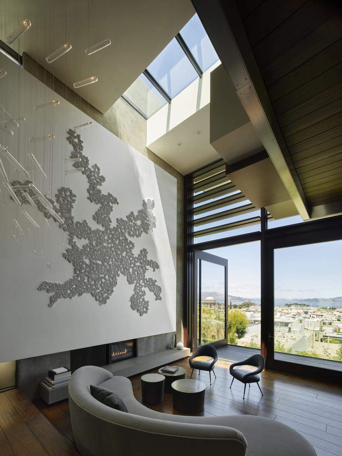 A four-bedroom, four-bathroom, 4,100-square-foot estate for sale in San Francisco is a piece of art. Asking $15.9 million, the contemporary Cow Hollow home was conceived by award-winning Aidlin Darling Design, a masterclass in architecture, scale and views.