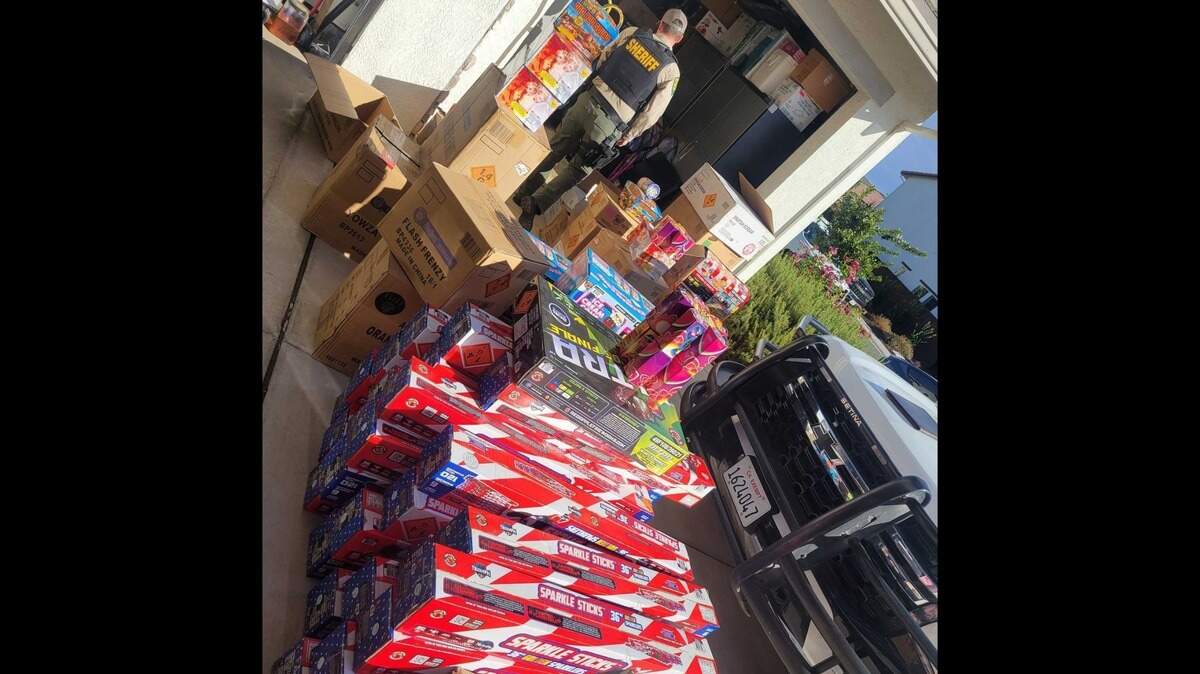 Sheriff’s officials in late October 2024 found about 5,600 pounds of fireworks, most of them illegal in California, in an El Dorado Hills storage unit and a home in Folsom.
