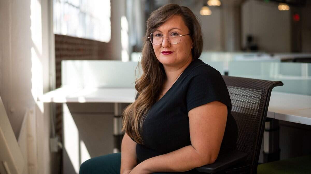 Robin Epley, an opinion writer at The Sacramento Bee, is photographed at The Bee’s office Sept. 15, 2021, in Sacramento.