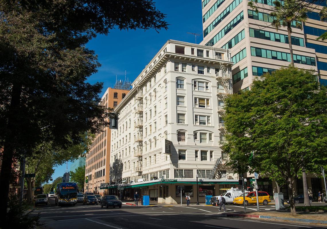 Capitol Park Hotel, photographed in 2019, in downtown Sacramento is set to be converted into a 134-unit apartment for homeless residents.