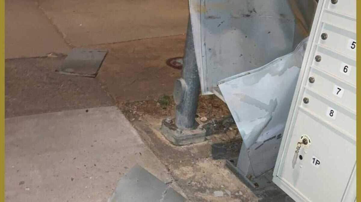 The explosion on Thursday night July 26, 2024, destroyed a parcel mailbox in the 8800 block of Redwater Drive in a residential neighborhood in Sacramento County, California.