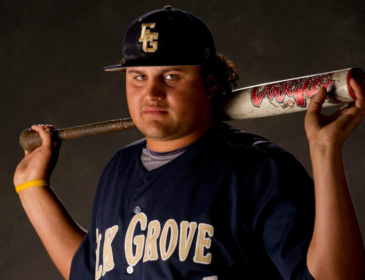 Sacramento Bee 2013 Baseball Player of the Year Rowdy Tellez of Elk Grove poses for a photo in 2013. Tellez plays in the Seattle Mariners organization and is making a push to join the Opening Day roster.