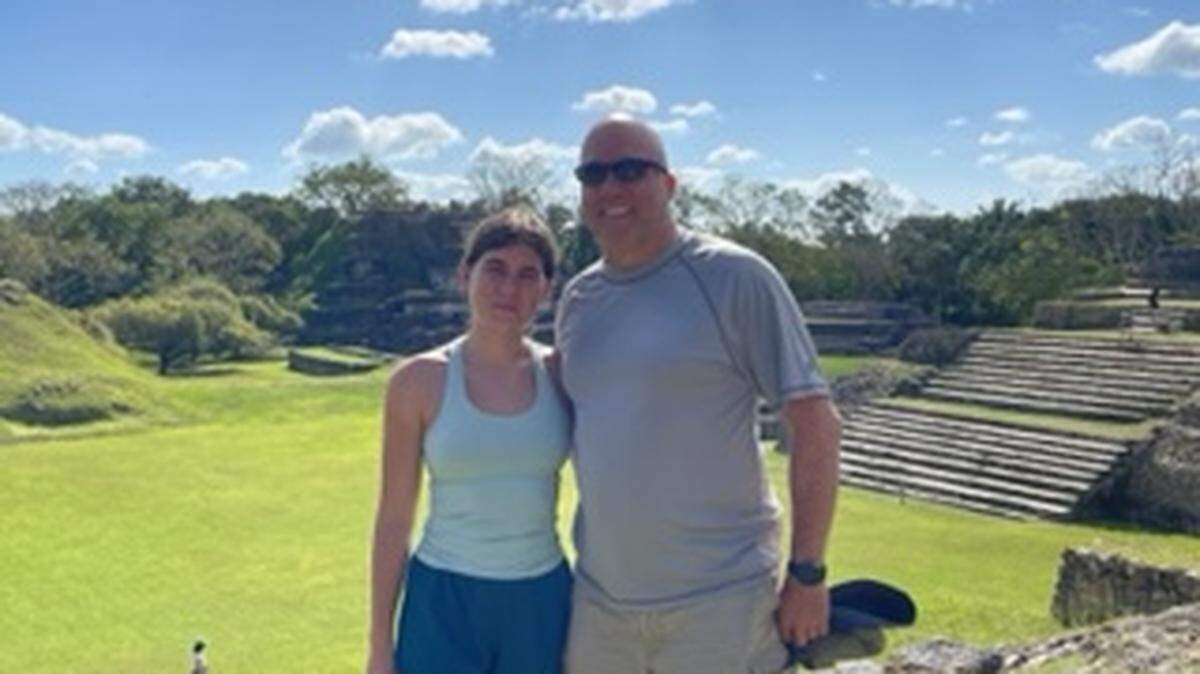 Matt Rexroad with his daughter, Abbie. Adopted at 6 days old, Rexroad sought out his birth parents as an adult.