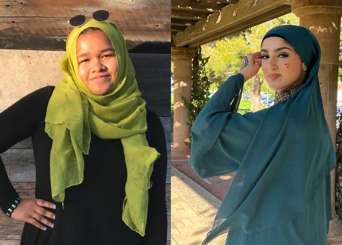 Salma Nasoordeen (left) and Shenai Aini (right)