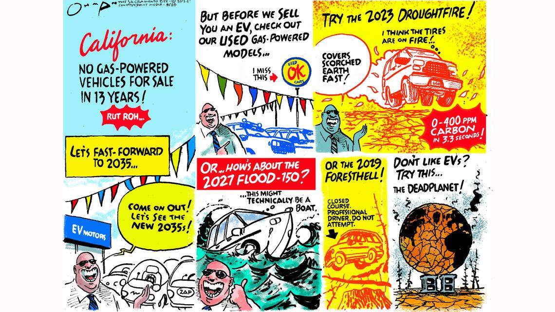 Jack Ohman: Baby you can’t drive my car ...