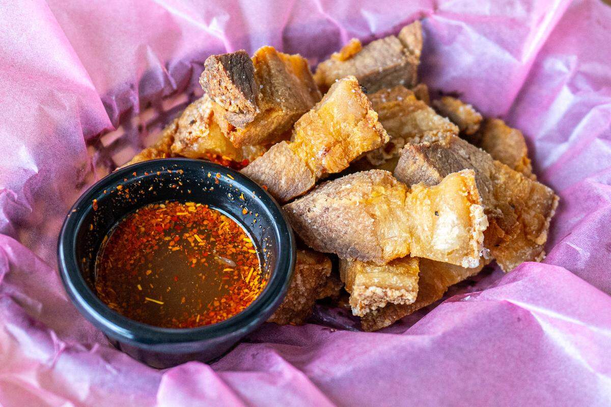 Chicharrones are an appetizer choice at Holaloha Fusion Restaurant & Bar.
