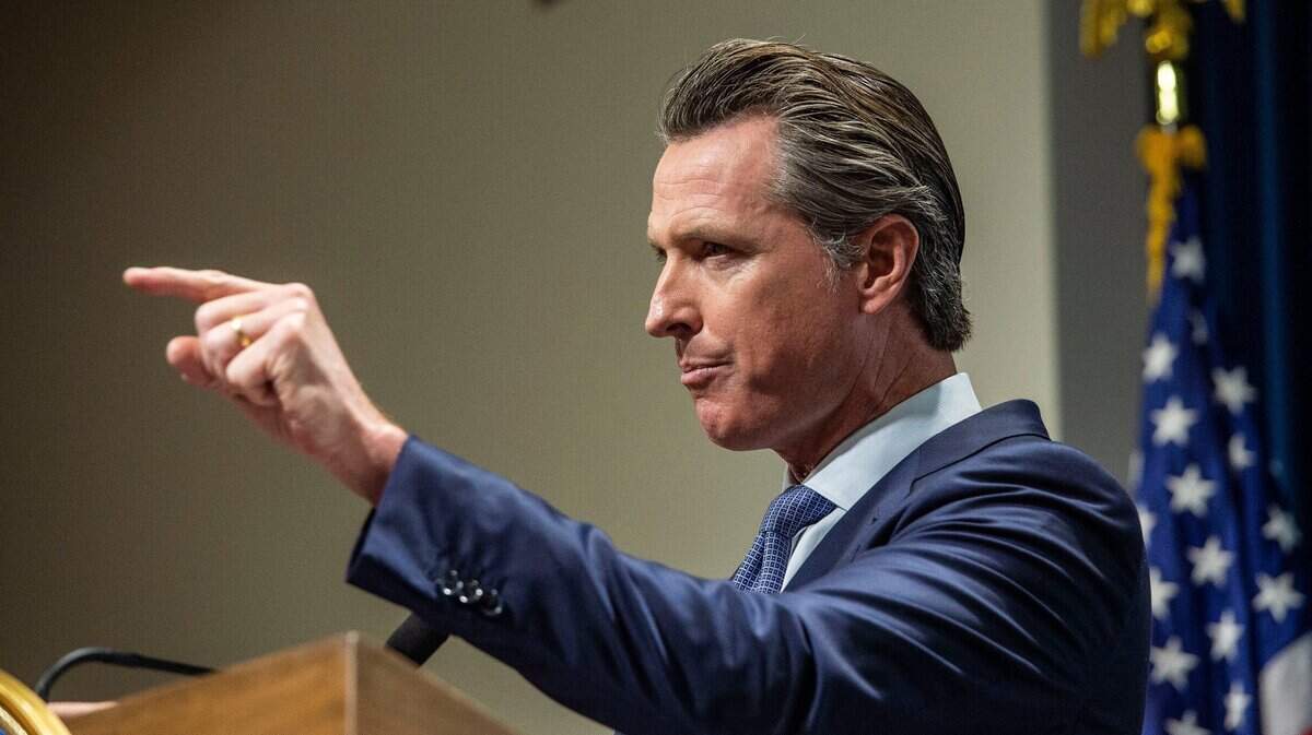 Governor Gavin Newsom on Thursday, Jan. 10, 2019 at the Secretary of State auditorium.