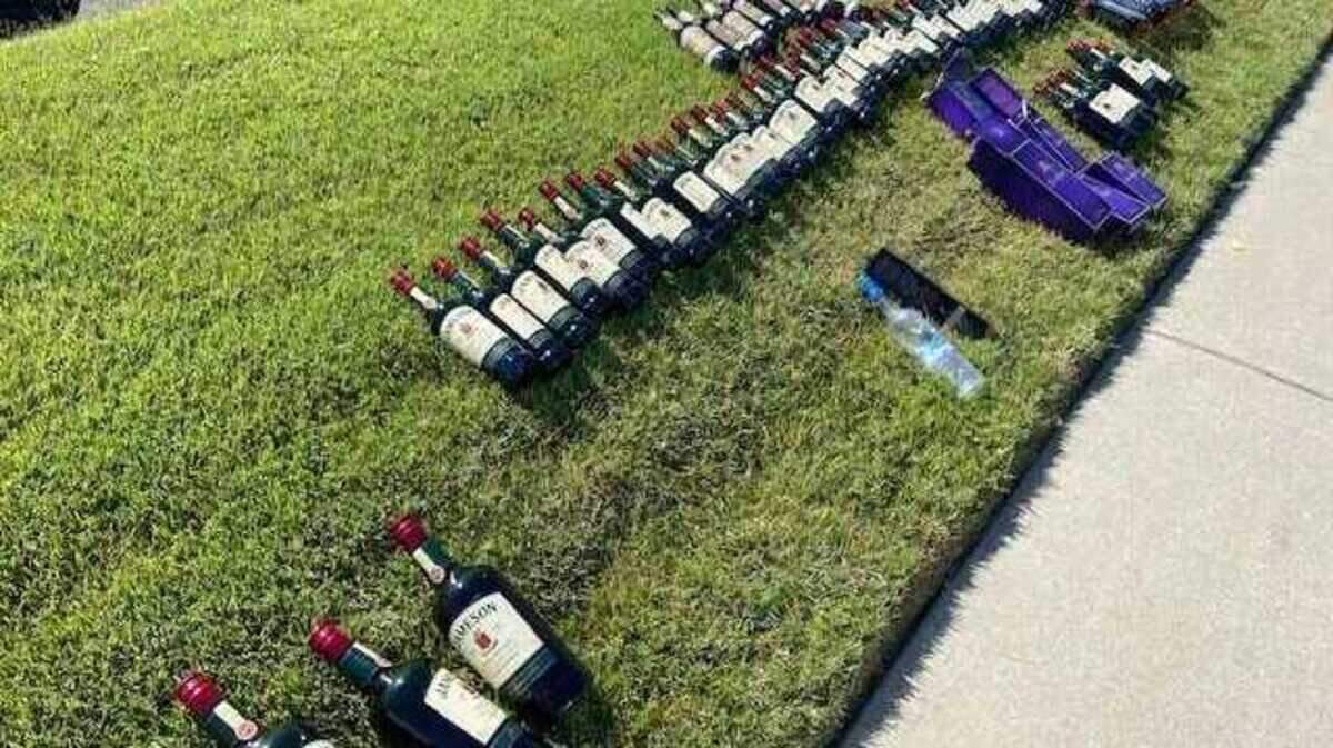 Officers on Saturday May 29, 2021, recovered more than $4,000 worth of alcohol stolen in a series of organized retail store thefts in Roseville, California.