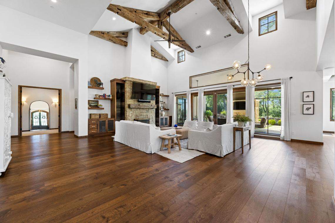 The interior is spacious.