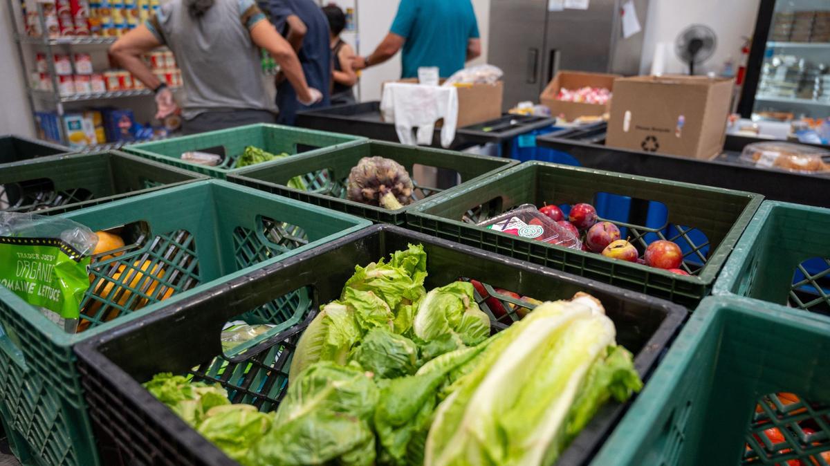Fresh produce is prepared for distribution at Elk Grove Food Bank Services in 2024. Food banks across California say they welcome the support of National Guard personnel ordered by Gov. Gavin Newsom but remain concerned about meeting rising demand if the federal shutdown disrupts CalFresh benefits in November.