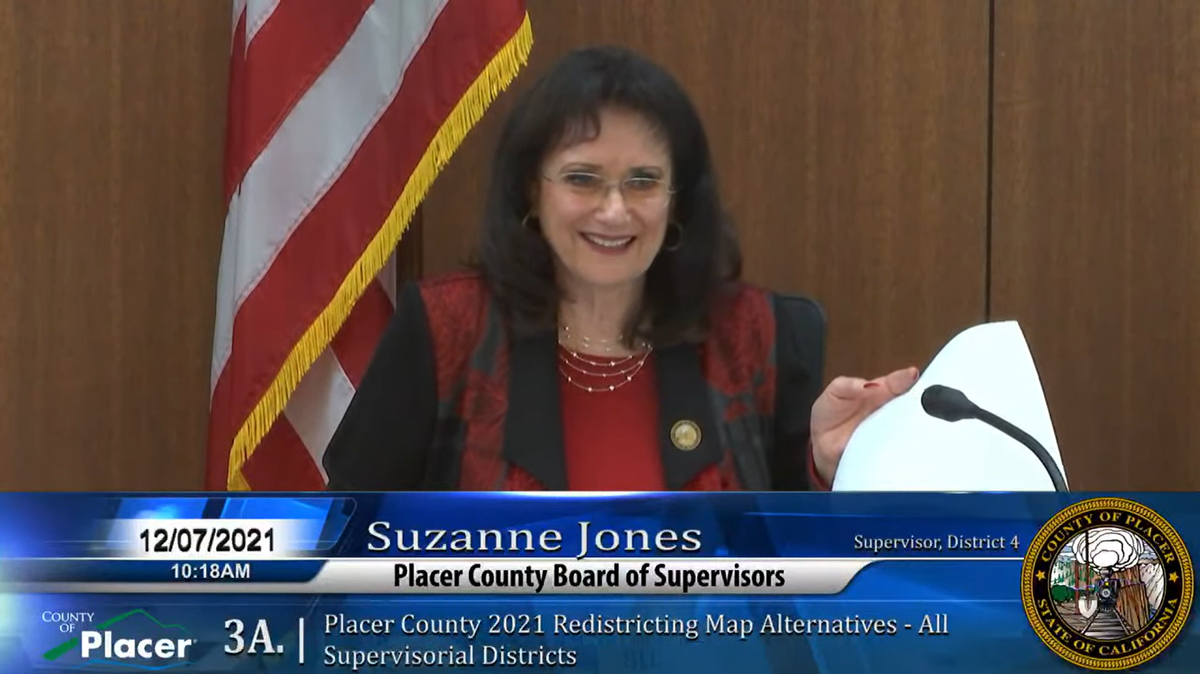 Placer County Supervisor Suzanne Jones discusses the county’s redistricting plan.
