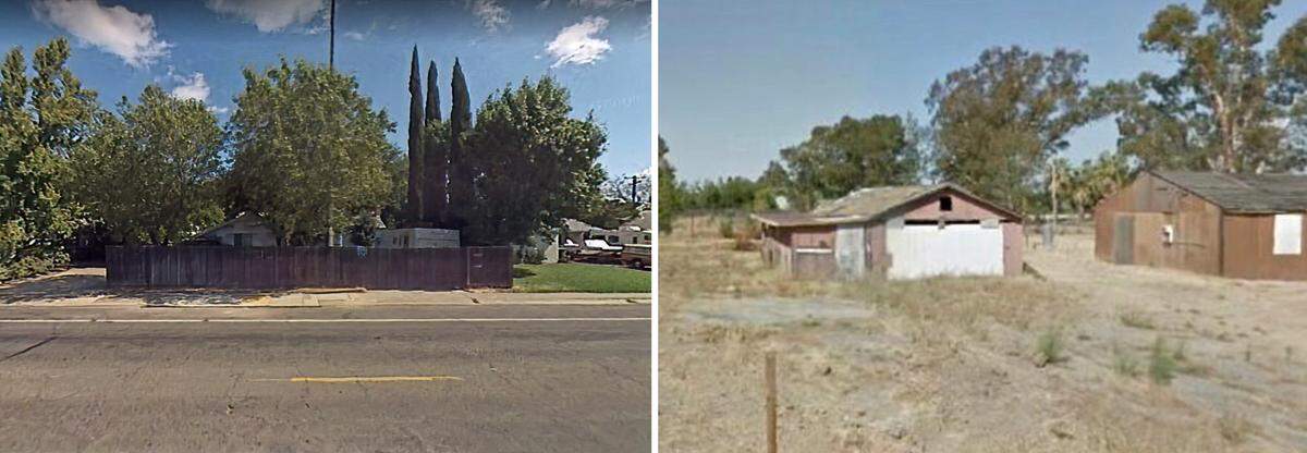 The south Sacramento home on Steiner Drive and the Rio Linda shack where Norman Masters lived with his wives and children.