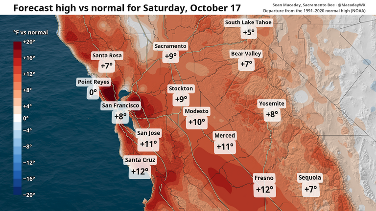 High temps in Fresno to fall 20 degrees this week. What to expect in Central Valley and state