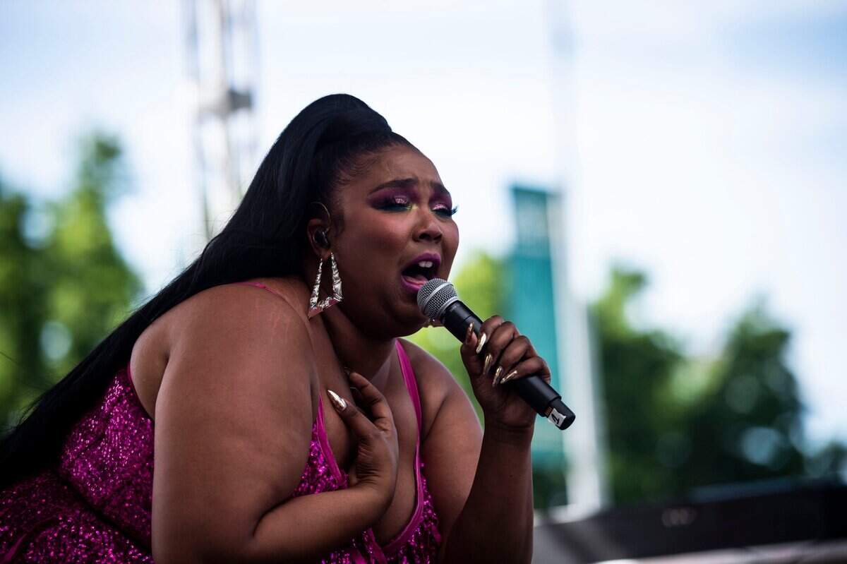 Lizzo performs at the Sacramento Pride festival on June 9, 2019.