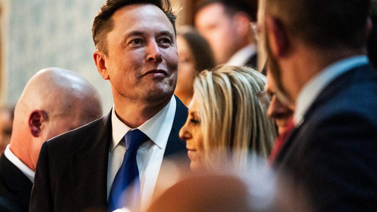 Elon Musk attends a joint session of Congress to hear President Donald Trump's address at the U.S. Capitol in March.
