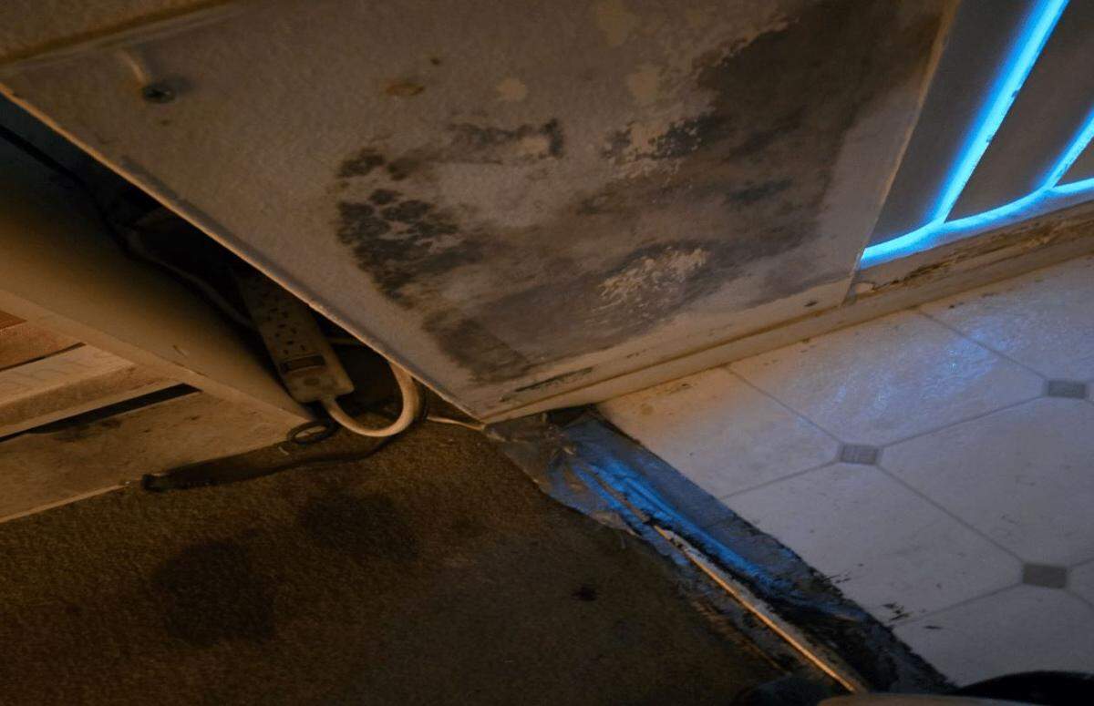 The Governors Square Apartment complex in Downtown Sacramento is shown in 2024 in a city of Sacramento code enforcement photo. The tenants have sued the owner alleging unsafe conditions.
