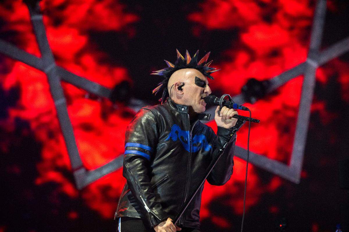 Maynard James Keenan, lead singer of Tool, performs during Aftershock on Friday.