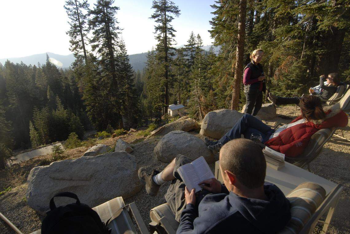 The glamping retreat for sale fro $5.35 million sits on 40 acres in the remote wilderness of Kings Canyon National Park.
