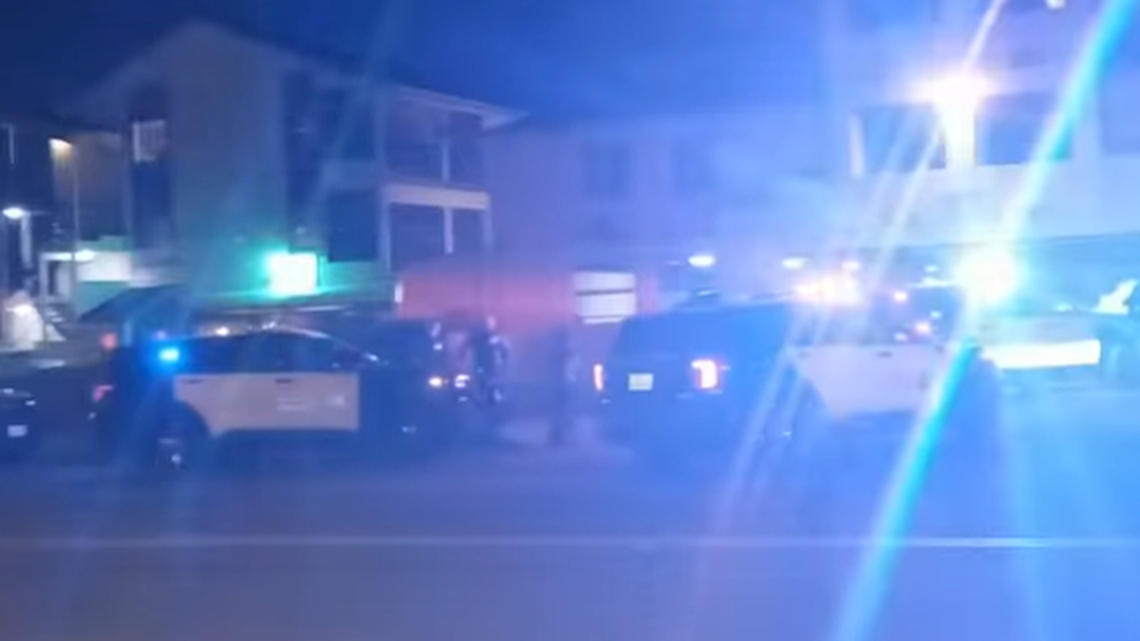 Santa Ana police blared Disney music during an investigation to keep a YouTuber from filming them on April 4, 2022. The officer told a council member the music would pose a copyright infringement for the person recording, the video shows.