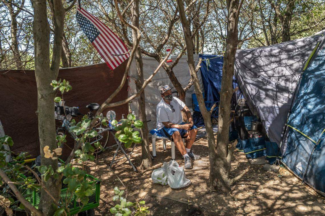 Homeless camper Joseph de la Cruz says he needs resources to help him find a job in Elk Grove. The reformed gang member and drug addict says he would like to go into a ministry to help reform other gang members. He said he wanted to get out of his cycle of poverty but in the beginning the only people who were willing to help him wanted to give him drugs. I learned if someone offers you drugs they are not your friend, de la Cruz said now that he is clean and sober.