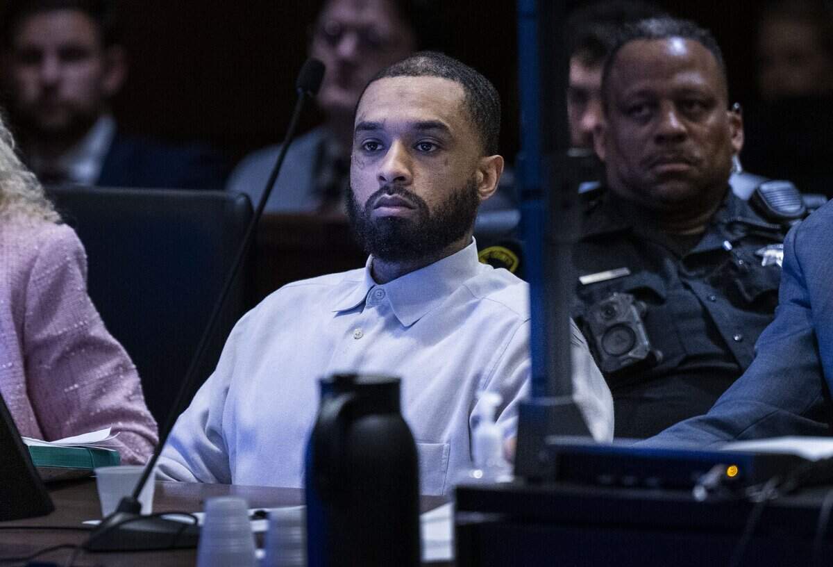 Mtula Payton listens to prosecutor Megan Eixenberger as she gives her closing argument in the K Street mass shooting trial in Sacramento Superior Court on Tuesday, June 23, 2026.