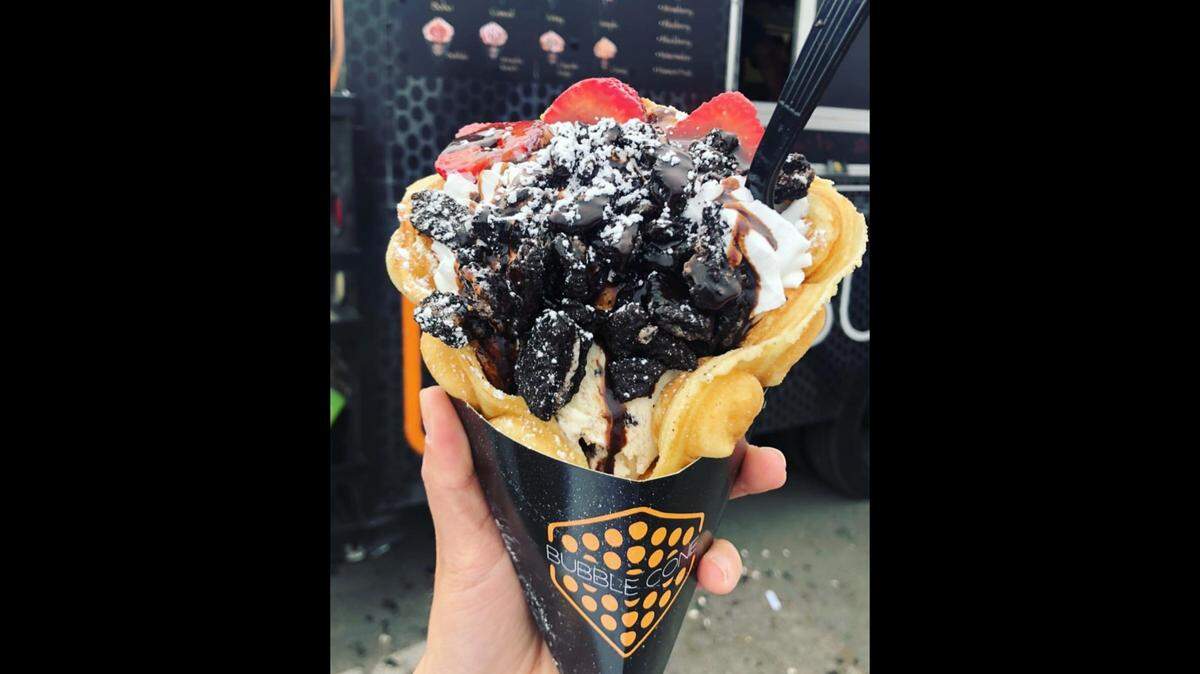The Original Bubble Cone will be one of 150+ vendors in FoodieLand Night Market this coming weekend.