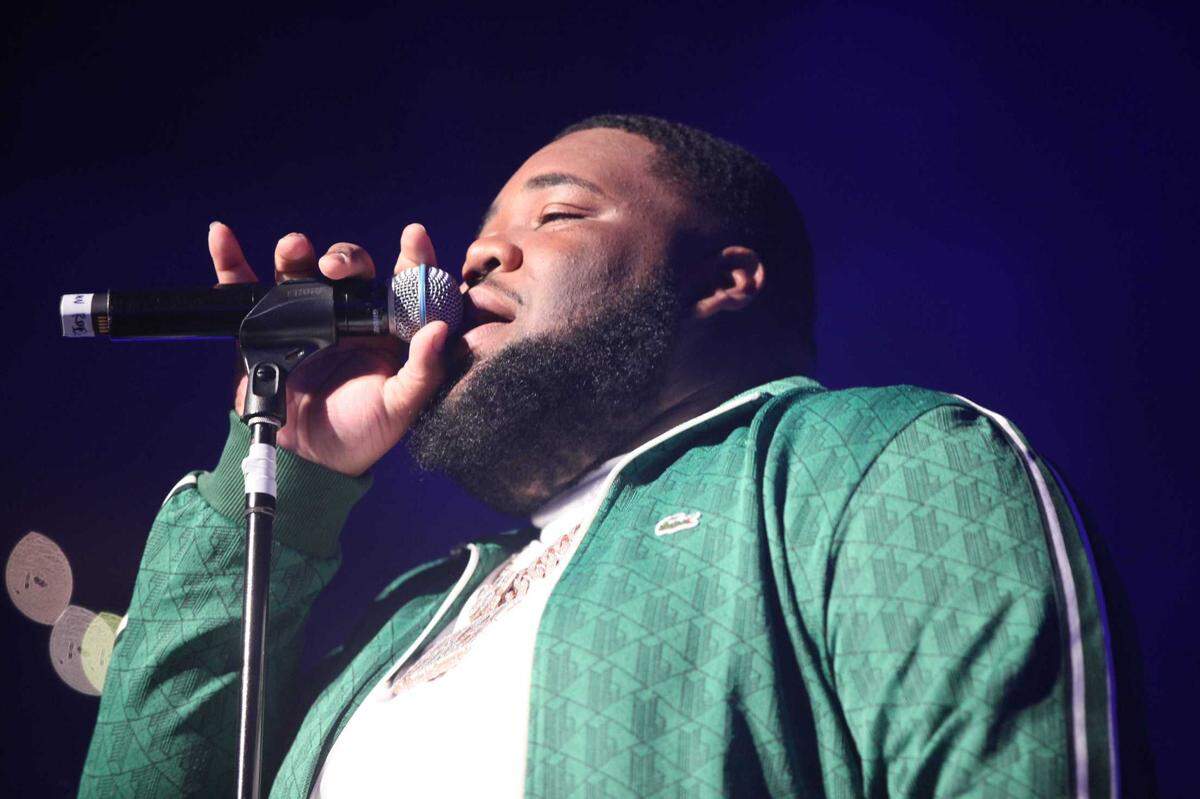Rod Wave performs at Fiserv Forum in Milwaukee on Oct. 22, 2023. The rapper will return to Golden 1 Center in January to perform after having to postpone his Oct. 25, 2024, concert in Sacramento.