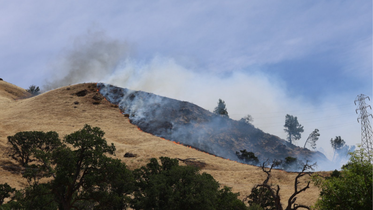 Firefighters of the Sonoma-Lake-Napa unit were responding to a 300-acre vegetation fire off Highway 128 in Yolo County as of 12:45 p.m. on June 8, 2026.