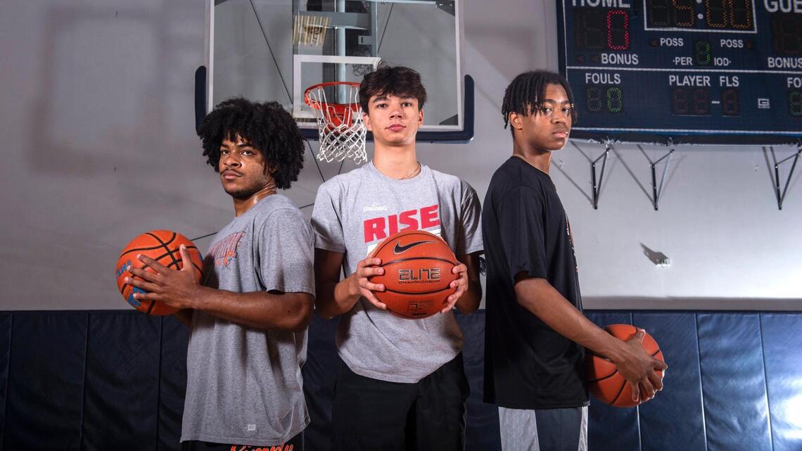 Summer hoop dreams: A trio of young players play against pros as they train for future